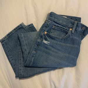 GAP High Rise Barrel Jeans